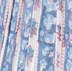 Blue and white with turquoise blue floral print
