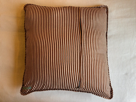 Coussin Jaipur bordeaux carré