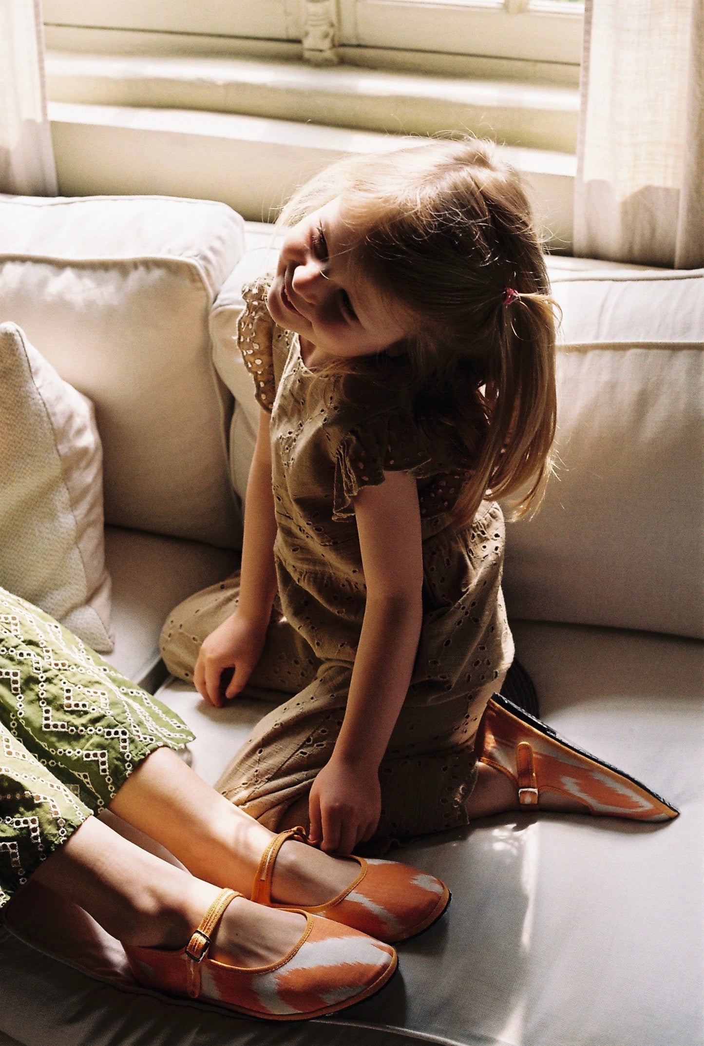 Bambina Ikat Orange Tangerine