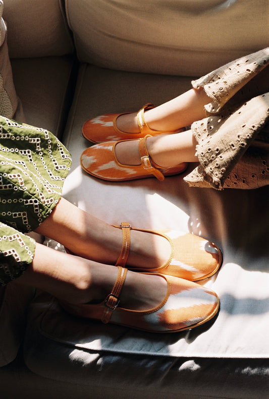 Bambina Ikat Orange Mandarine