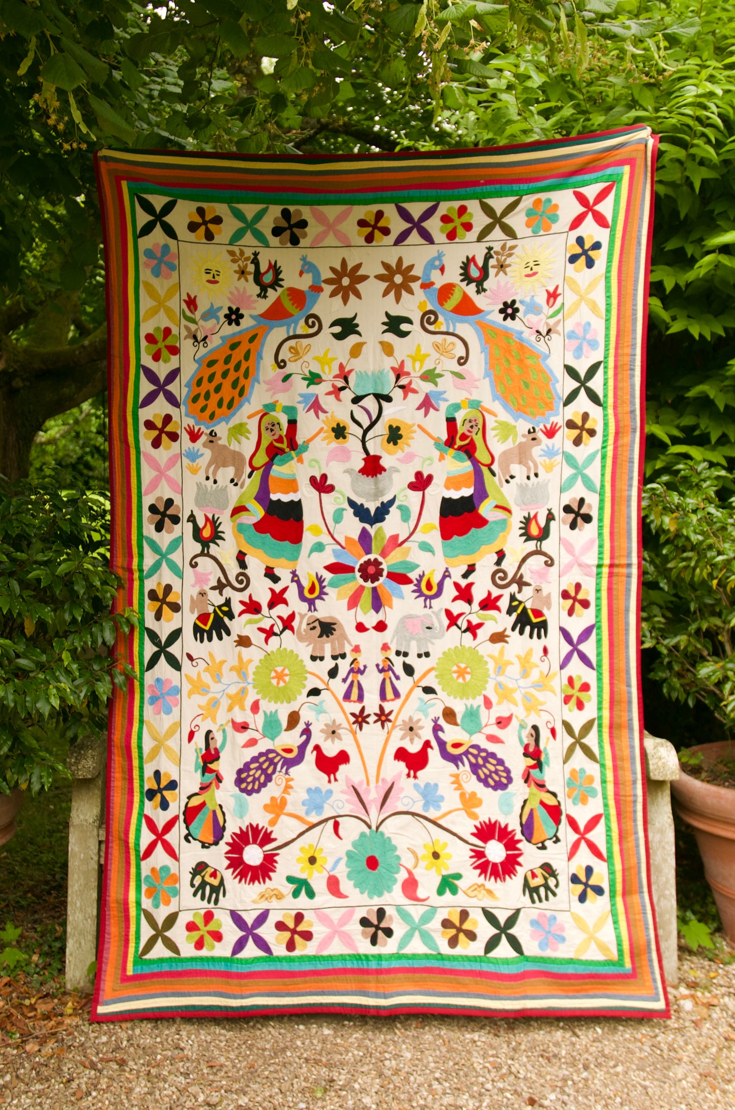 Suzani Wildlife Garden tablecloth