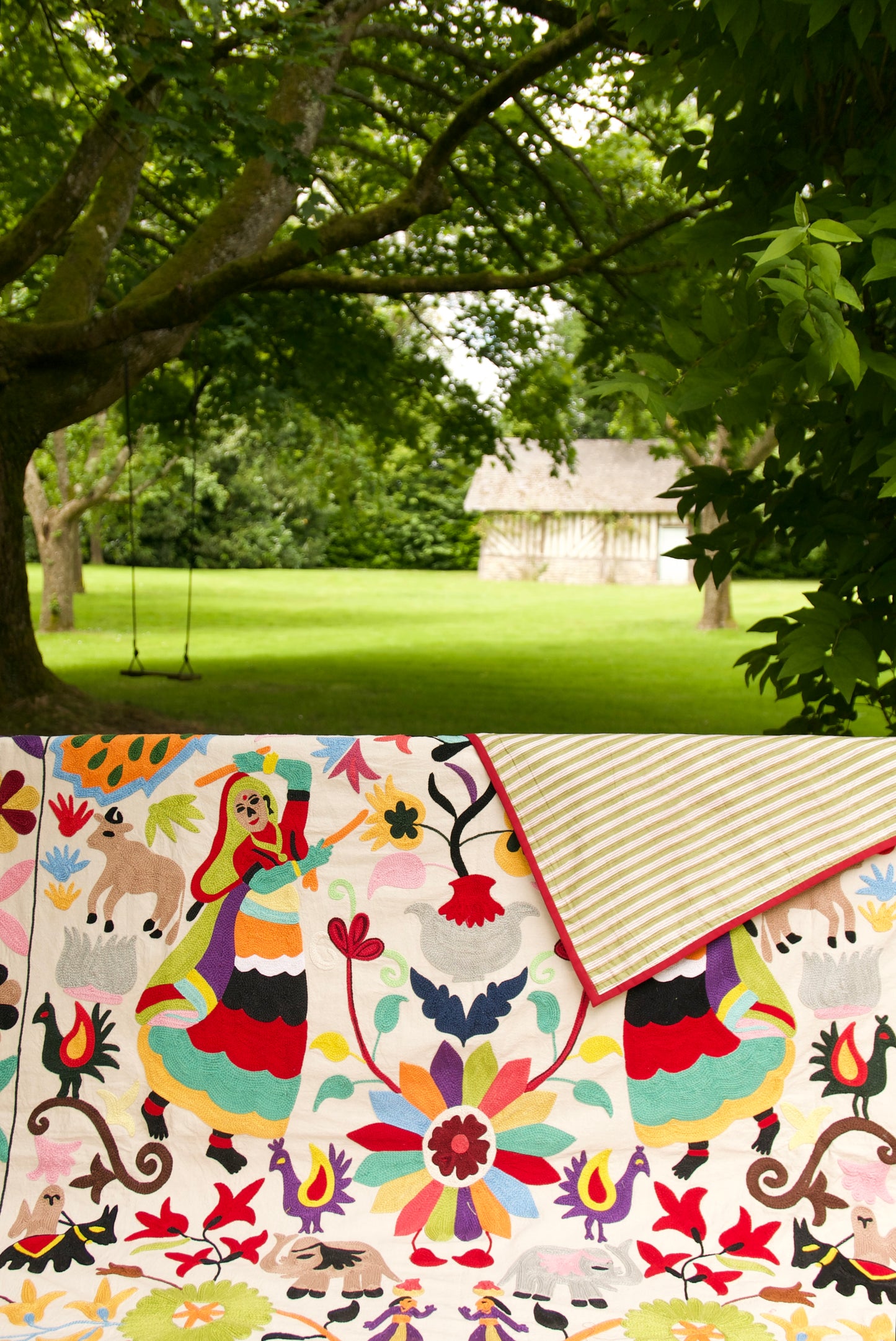Suzani Wildlife Garden tablecloth