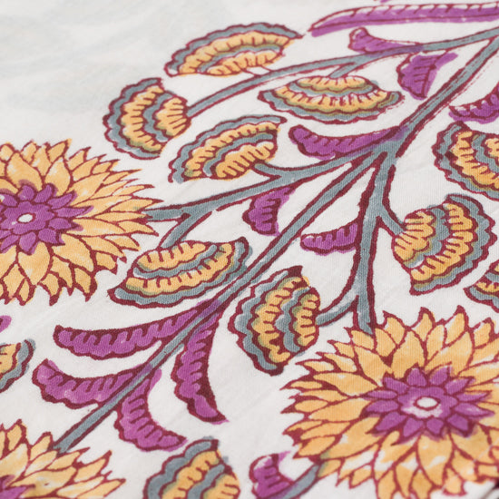 Serviette violet sunflower