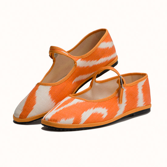 Bambina Ikat Orange Tangerine