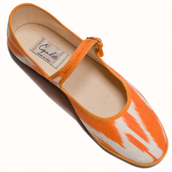 Bambina Ikat Orange Tangerine
