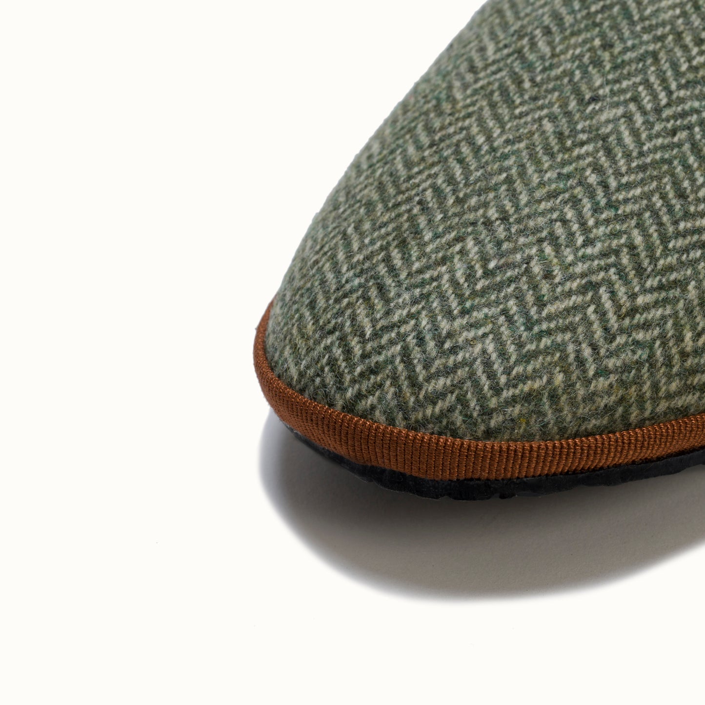 Tweed Vert Amande & Cognac