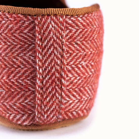 La pantoufle Tweed Pamplemousse