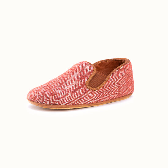 La pantoufle Tweed Pamplemousse