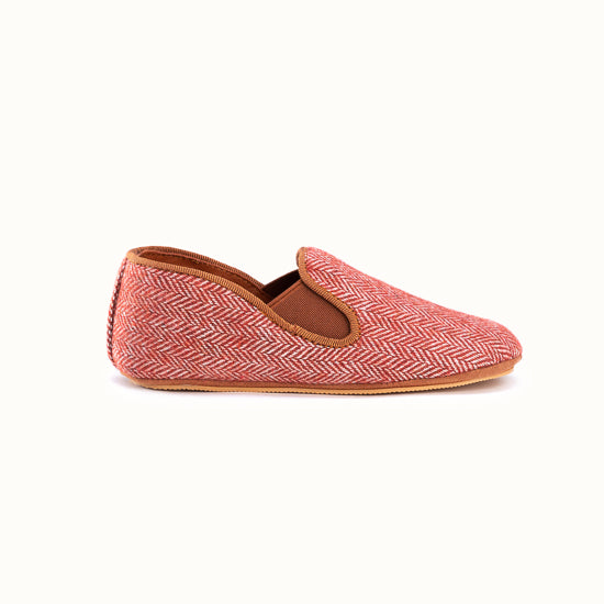 La pantoufle Tweed Pamplemousse
