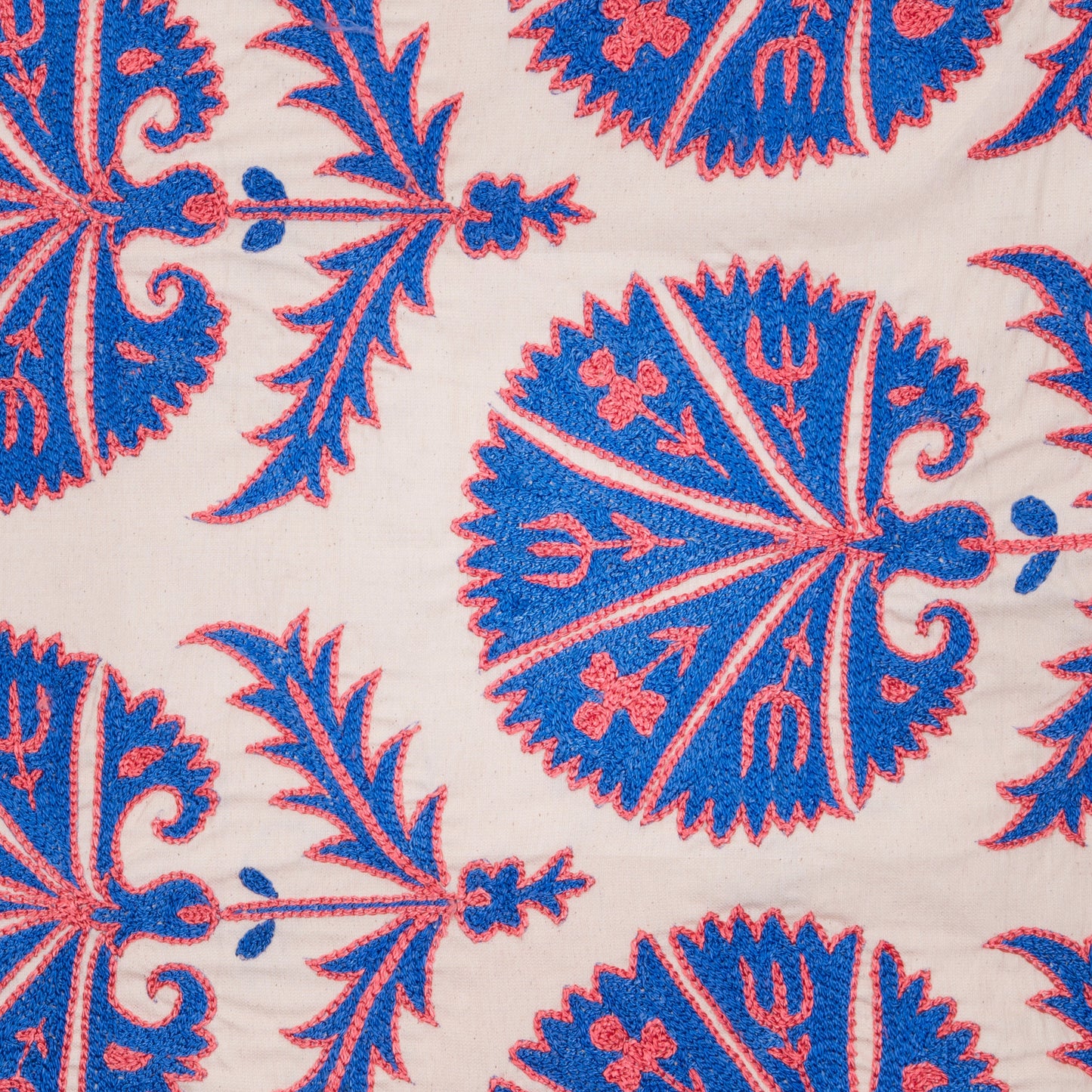 Suzani Bleu & Corail