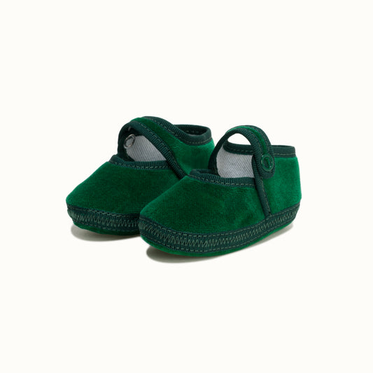 Emerald Green Velvet Baby