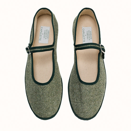 Bambina chevrons verts x Abbaye des Vaux de Cernay