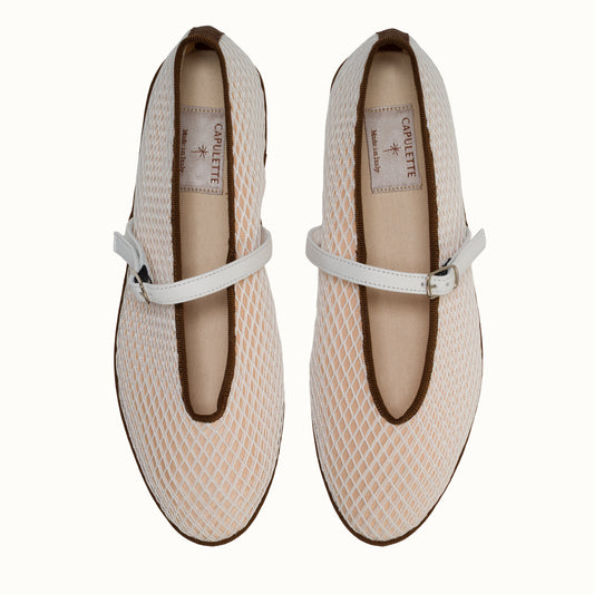 Norma Beige & Brown fishnet (NEW)