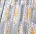 Gray-green with saffron-yellow print