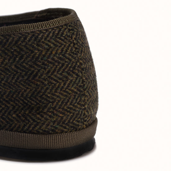 Marchesa chevrons vert kaki x Abbaye des Vaux de Cernay