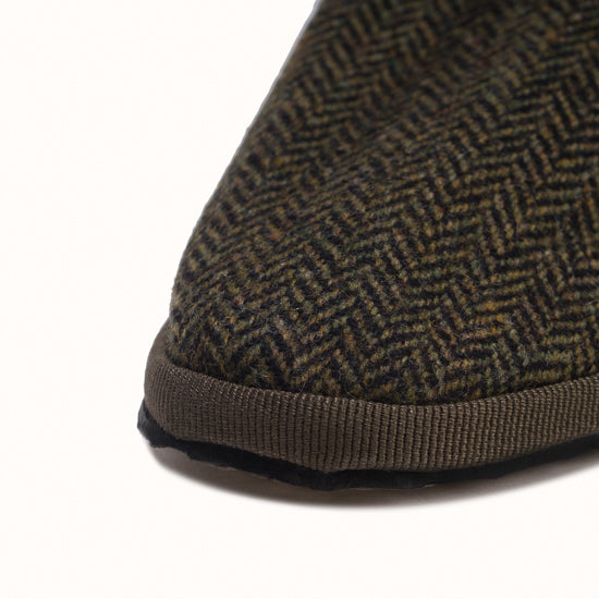 Marchesa chevrons vert kaki x Abbaye des Vaux de Cernay