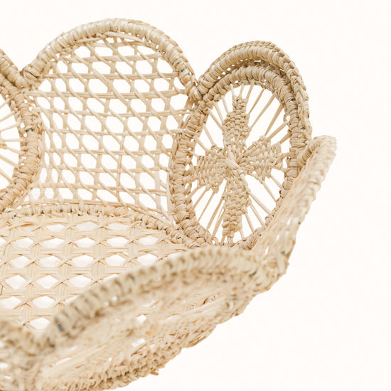 Large Iraca honeycomb basket