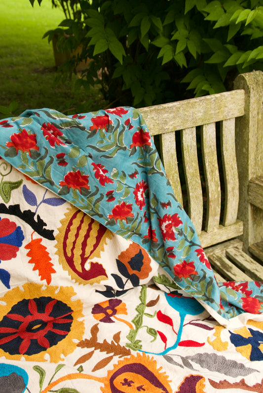 Suzani Floral Blossom Tablecloth