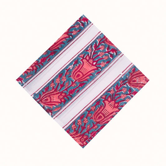 Serviette Blue Pearls & Coral