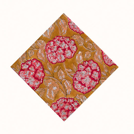 Serviette Red Hortensia