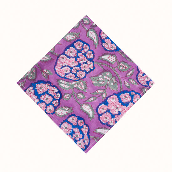 Serviette Purple Hortensia
