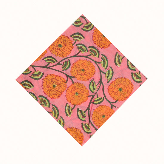 Serviette Tangerine Floral