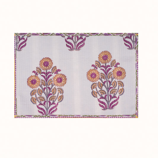 Set de table et Serviette Purple Sunflower