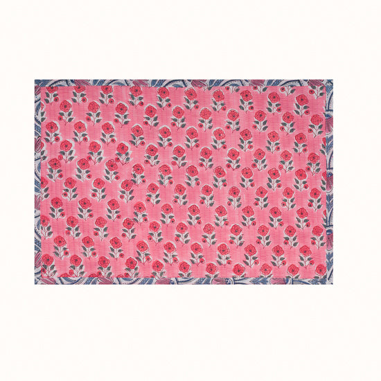Set de table et Serviette Pale Pink Flamingo