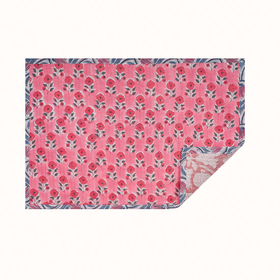 Set de table et Serviette Pale Pink Flamingo
