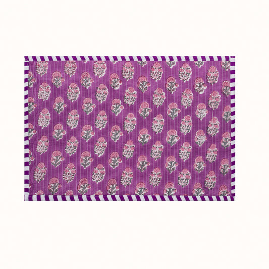 Set de table et Serviette Purple Hortensia