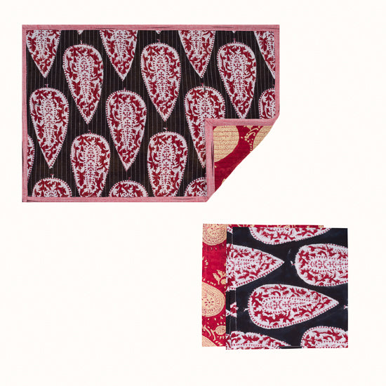 Set de table et Serviette Red Cashmere