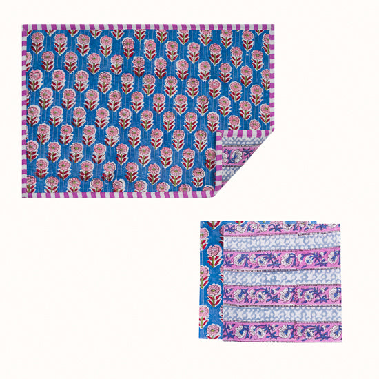 Set de table et Serviette Lilac Cornflowers