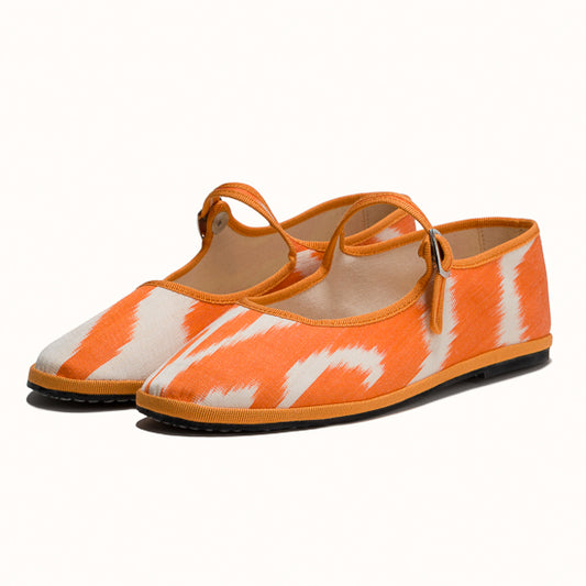 Bambina Ikat Orange Tangerine