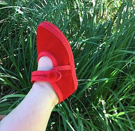 Velvet Baby Poppy Red